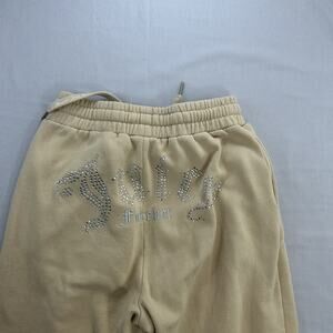 Juicy Couture x Forever 21 Women’s Tan Sweatpants Size S Joggers Rhinestones
